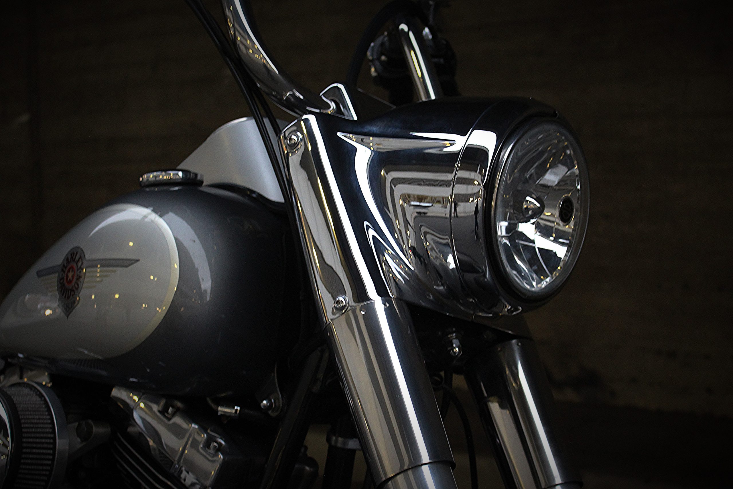 Harley davidson fatboy cheap headlight